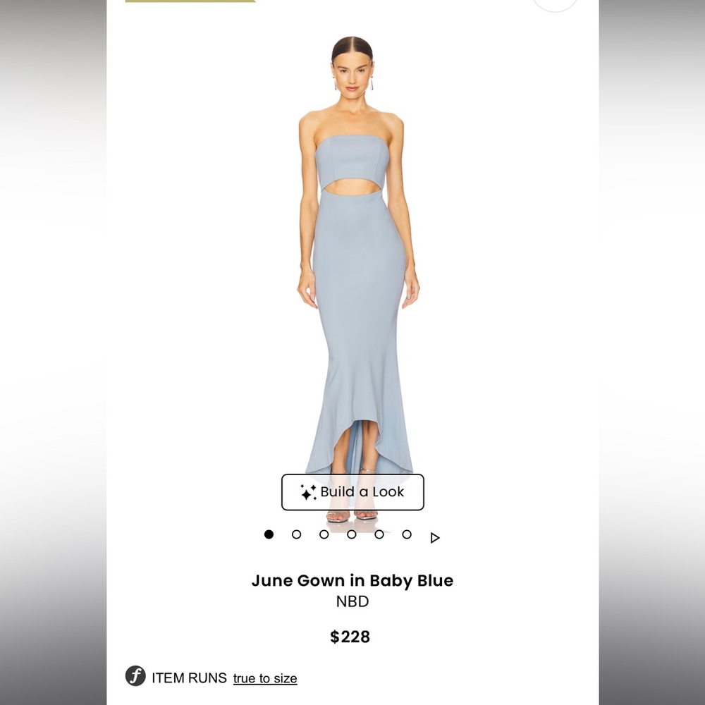 NBD June Gown Light Blue Evening Dress